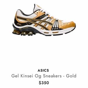 ASICS Gel Kinsei OG Shoes - Gold and White
